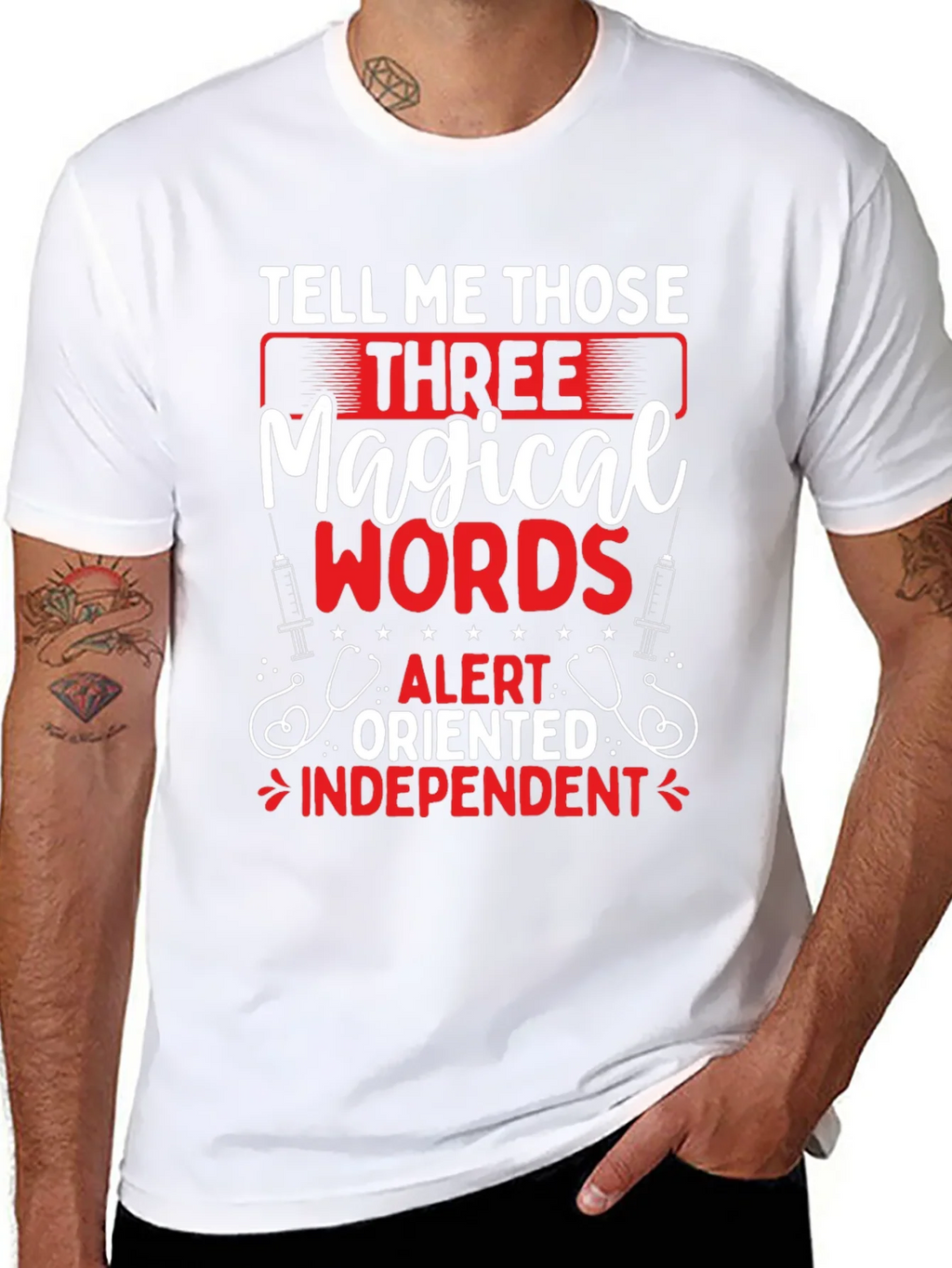 Magical Words Nurse T-Shirt - Black product image 10