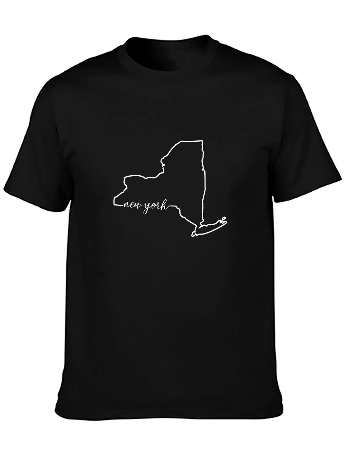 New York State Outline Graphic Tee - Black product image 6