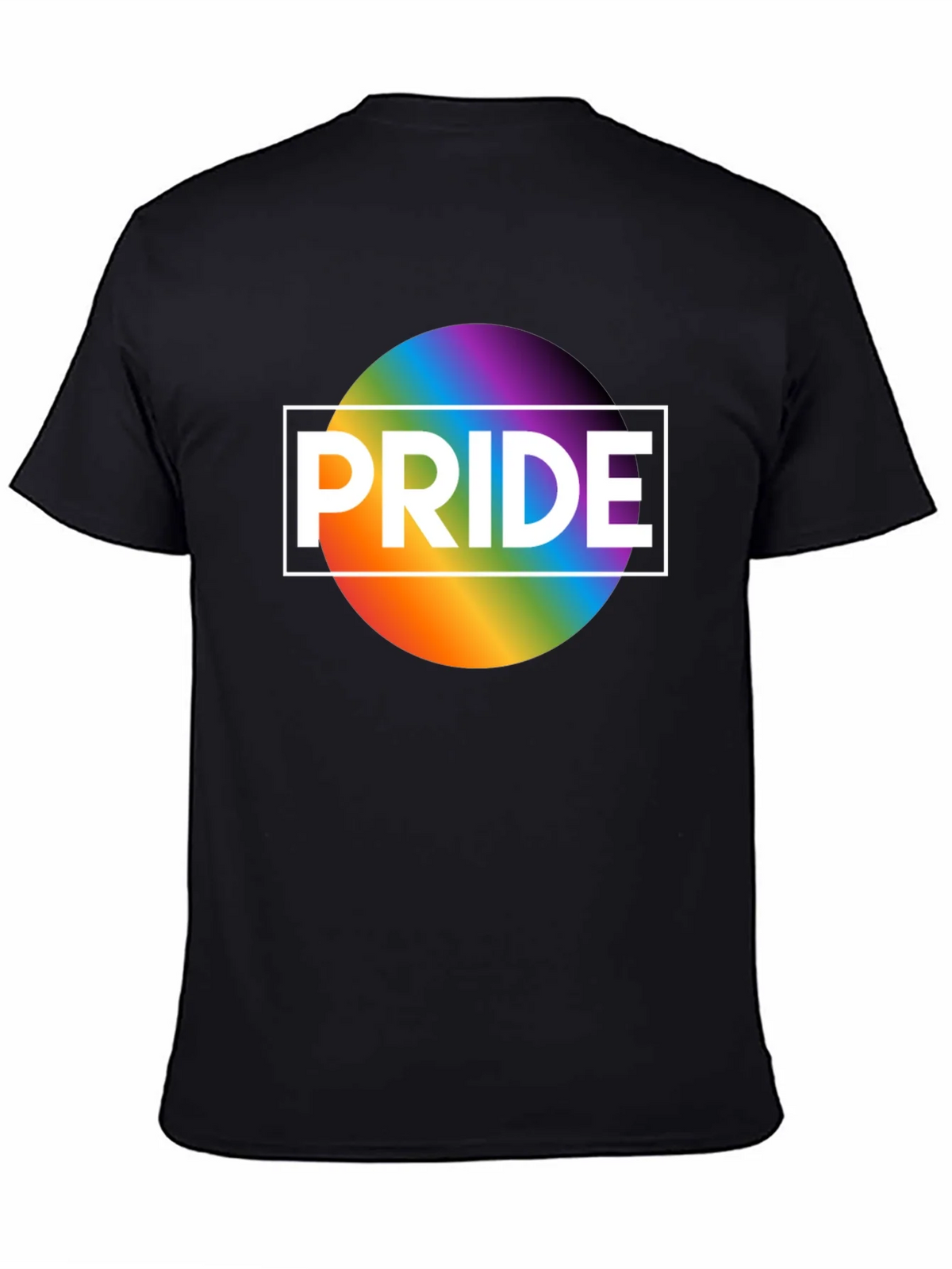 Pride Rainbow Graphic T-Shirt - Black product image 7