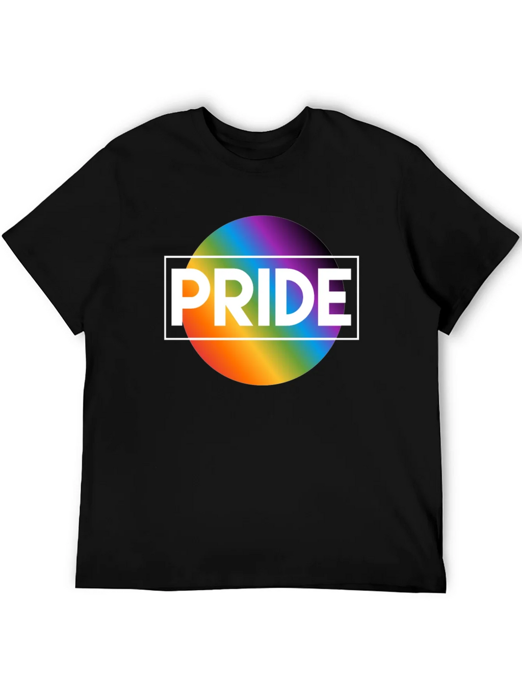 Pride Rainbow Graphic T-Shirt - Black product image 8