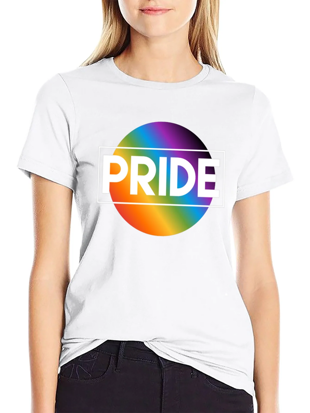 Pride Rainbow Graphic T-Shirt - Black product image 11