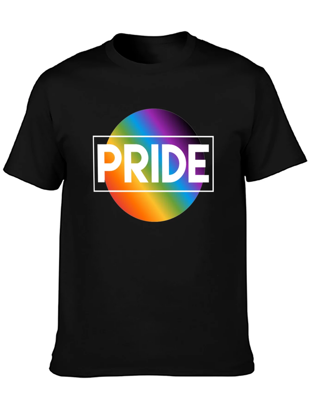 Pride Rainbow Graphic T-Shirt - Black product image 6