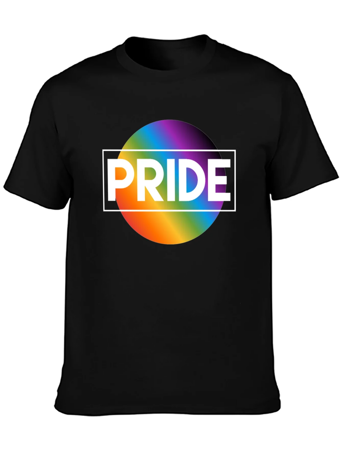 Pride Rainbow Graphic T-Shirt - Black product image 6
