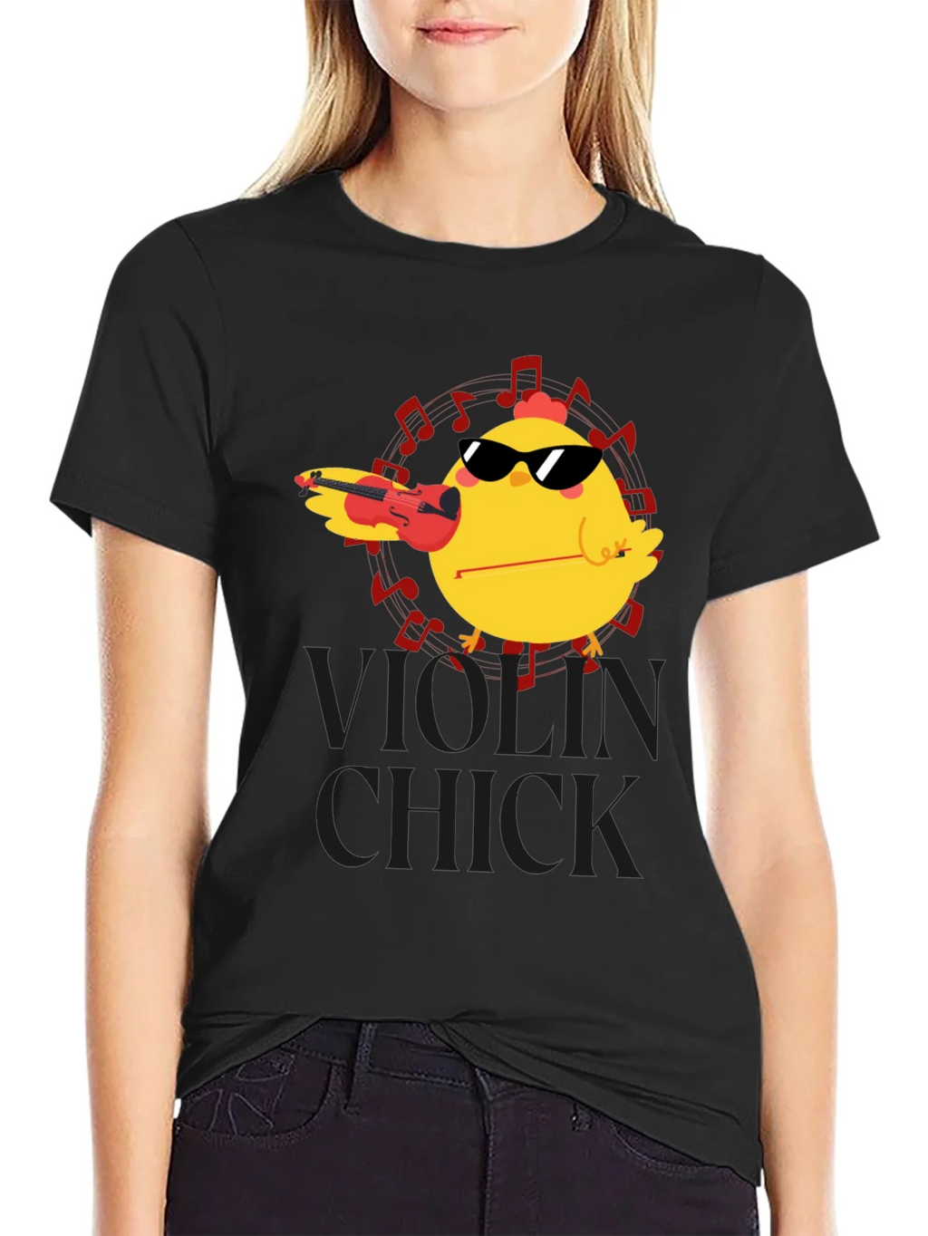 Violin Chick T-Shirt - Music Lover Tee product image 5