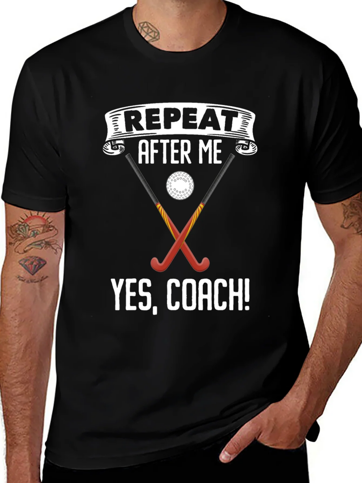Funny Field Hockey Coach T-Shirt product image 1