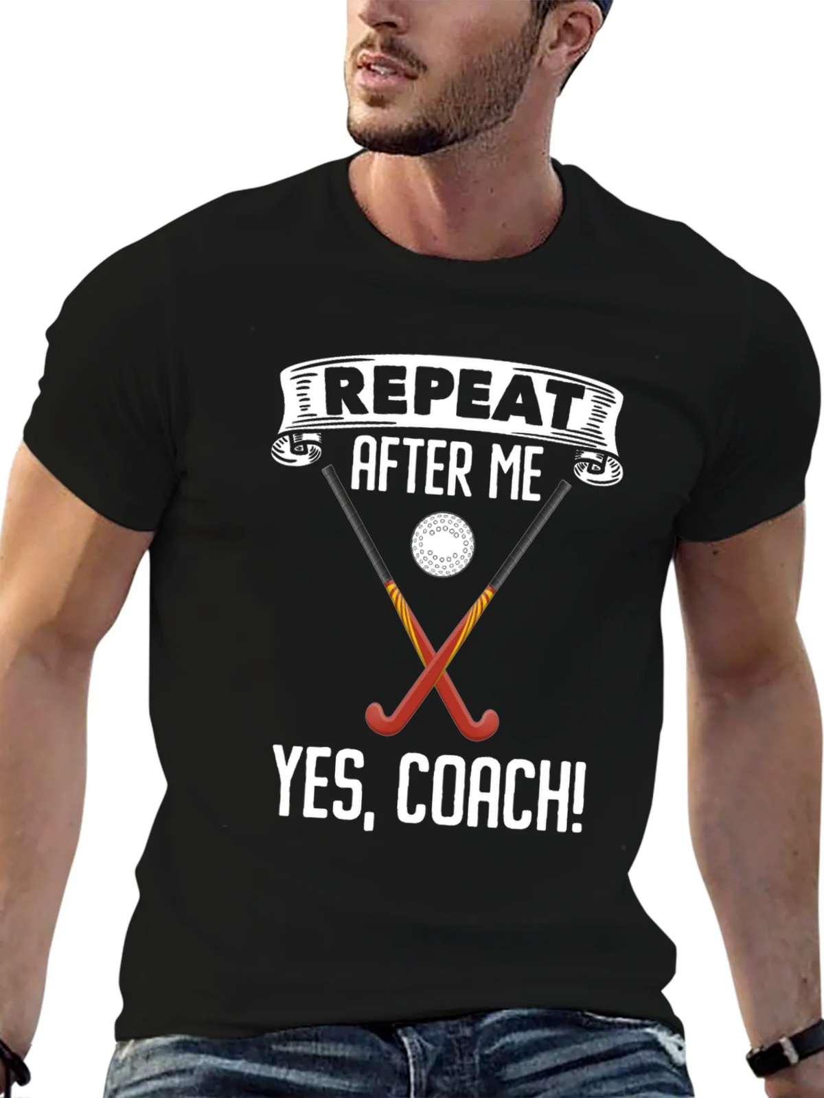 Funny Field Hockey Coach T-Shirt product image 9