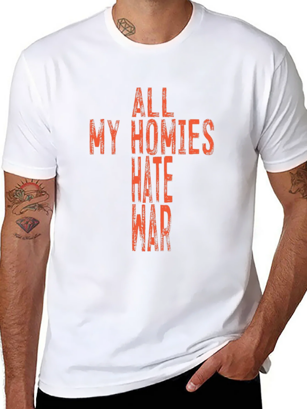 All My Homies Hate War Graphic T-Shirt product image 10