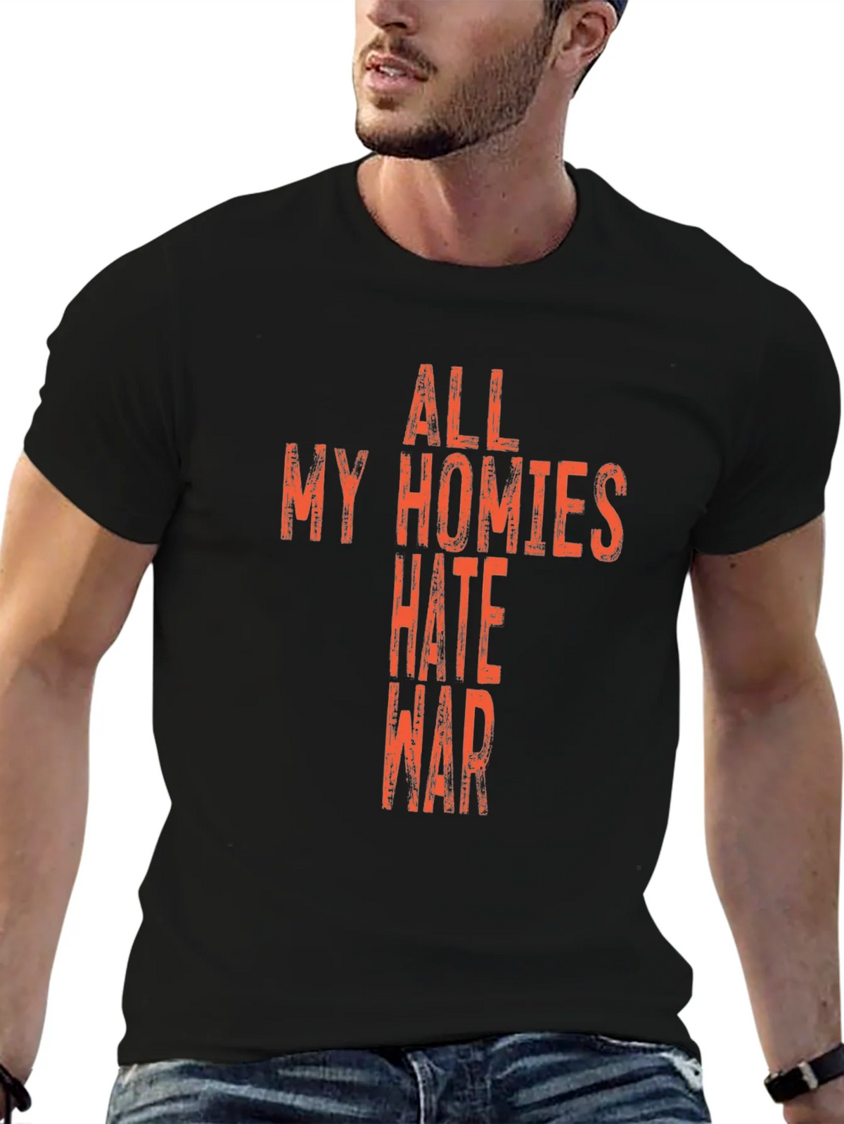 All My Homies Hate War Graphic T-Shirt product image 9