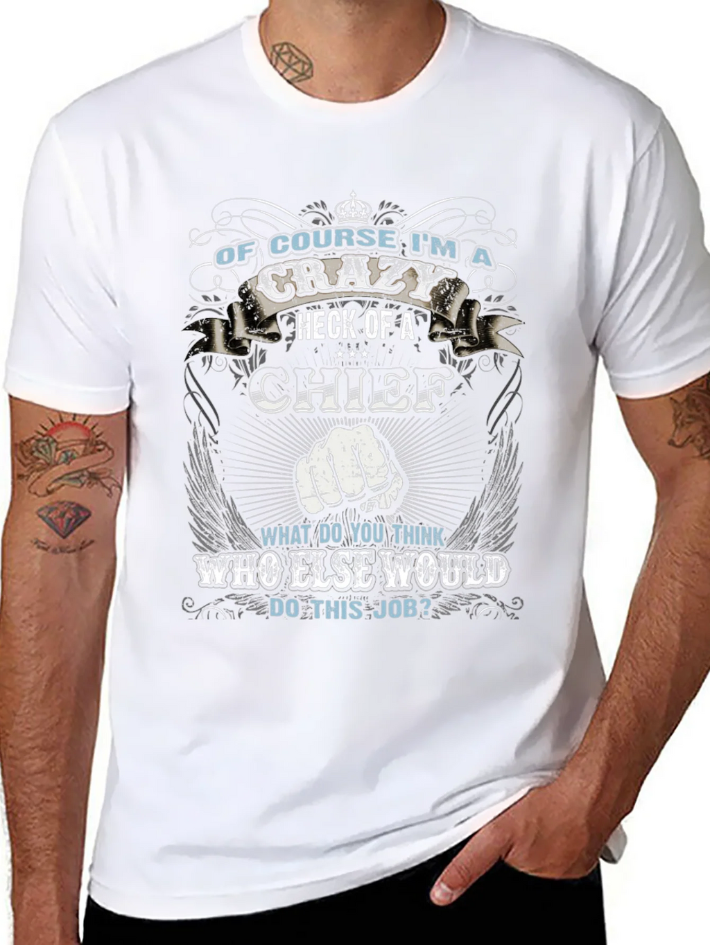 Crazy Chief Graphic T-Shirt - Novelty Apparel product image 10