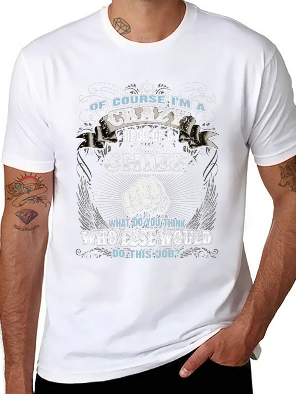 Crazy Chief Graphic T-Shirt - Novelty Apparel product image 10