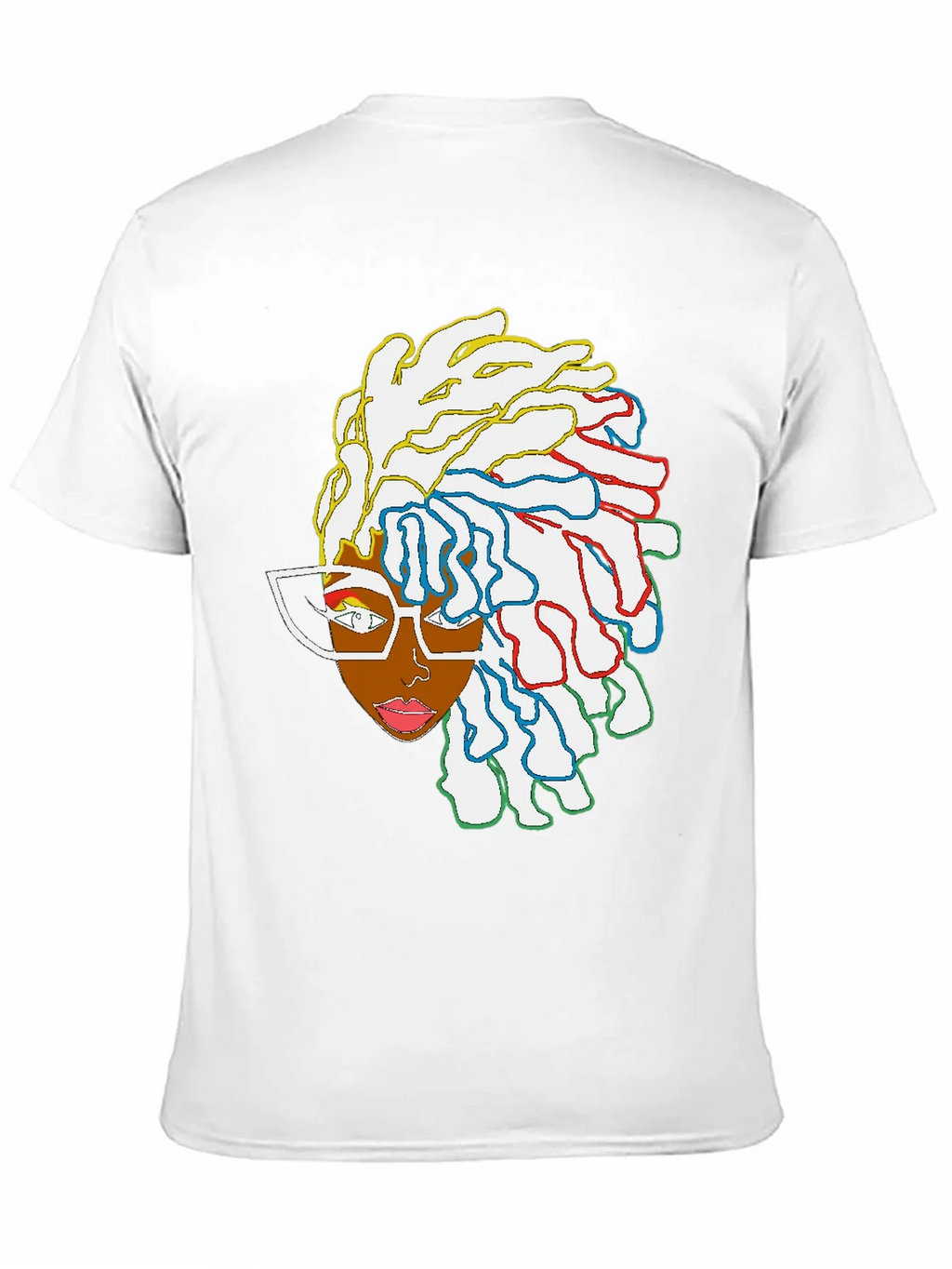 Cool Graphic Tee - Abstract Afro Art product image 2