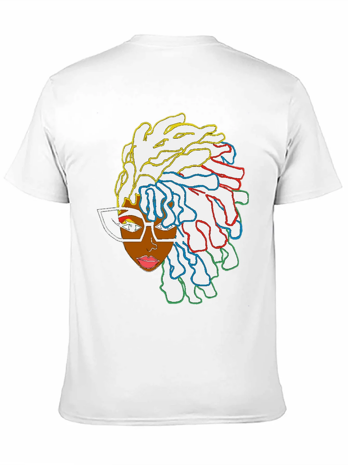 Cool Graphic Tee - Abstract Afro Art product image 2