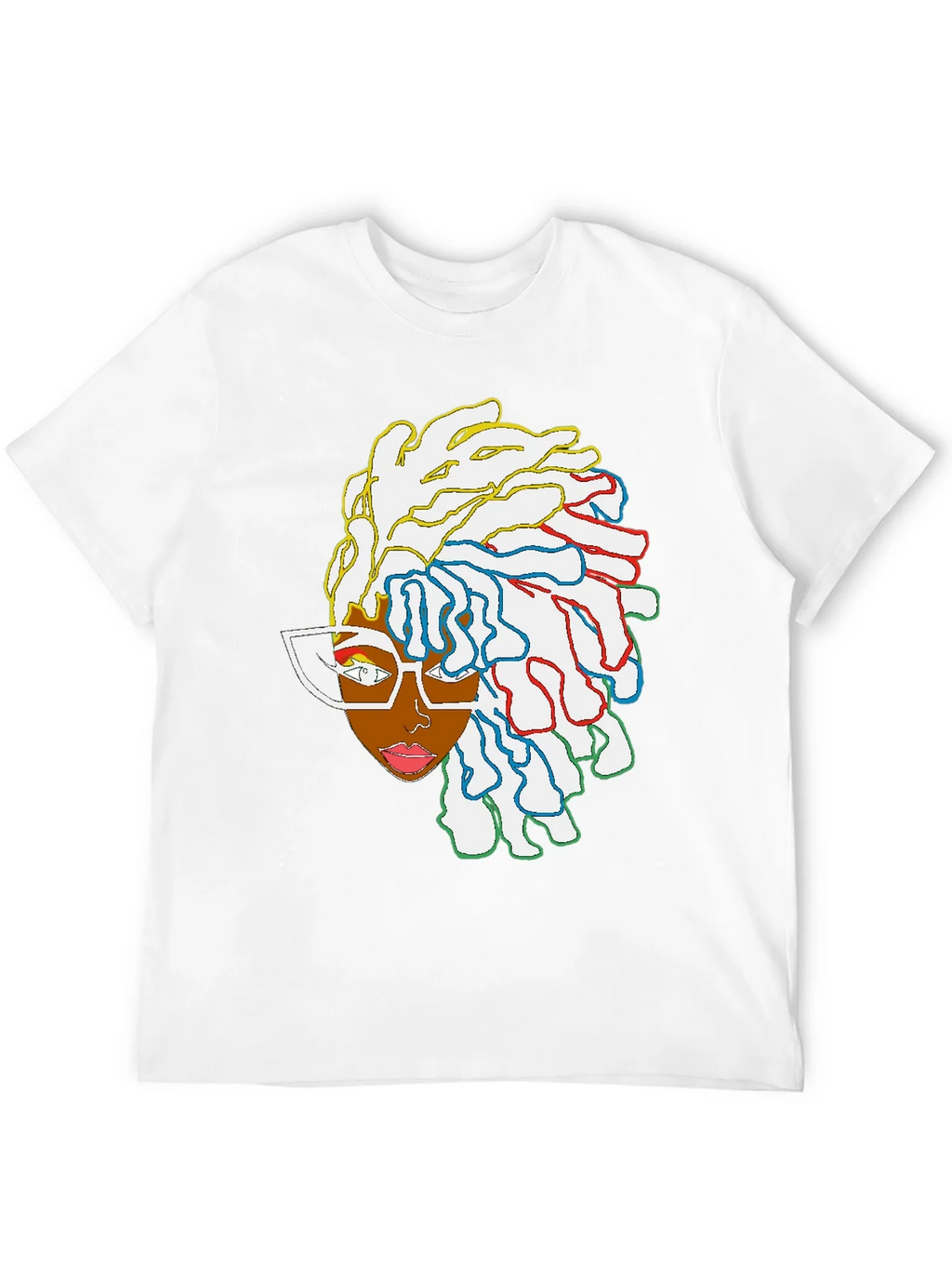 Cool Graphic Tee - Abstract Afro Art product image 3