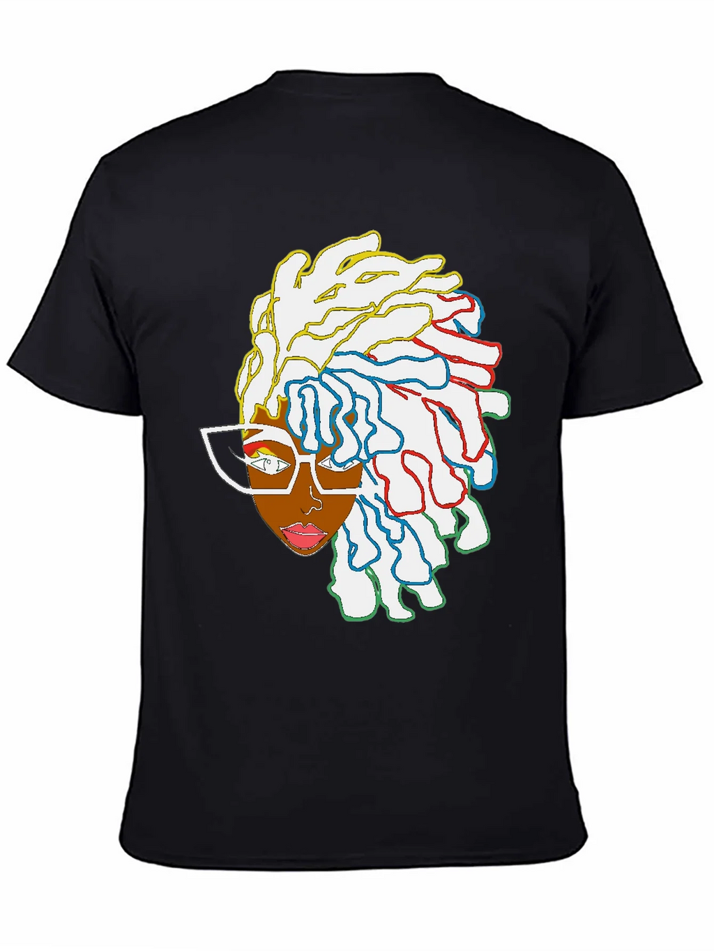 Cool Graphic Tee - Abstract Afro Art product image 7