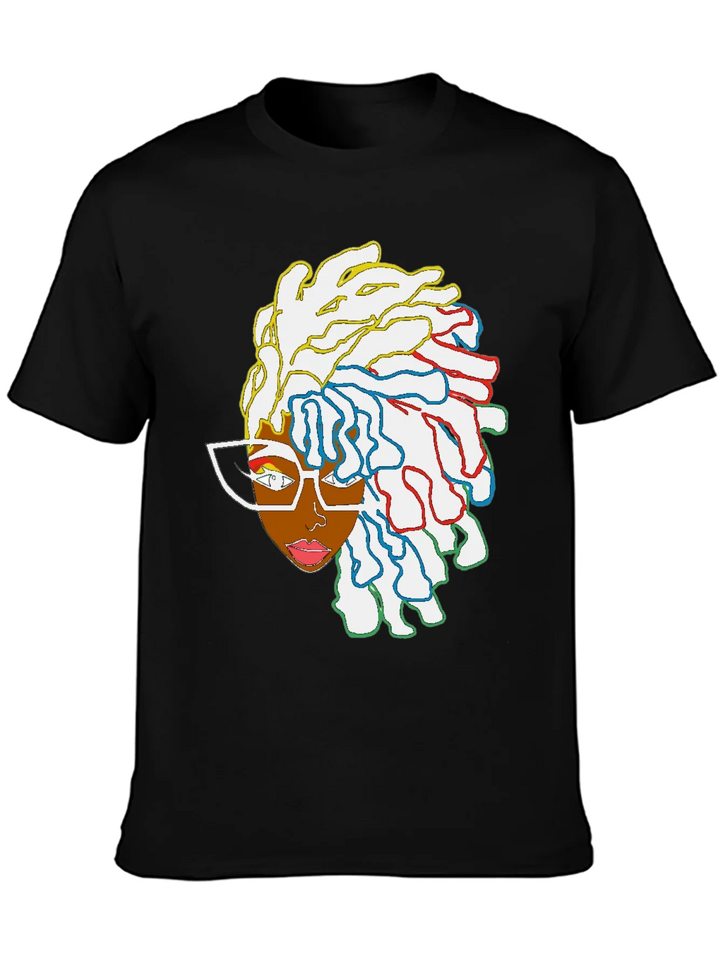 Cool Graphic Tee - Abstract Afro Art product image 6