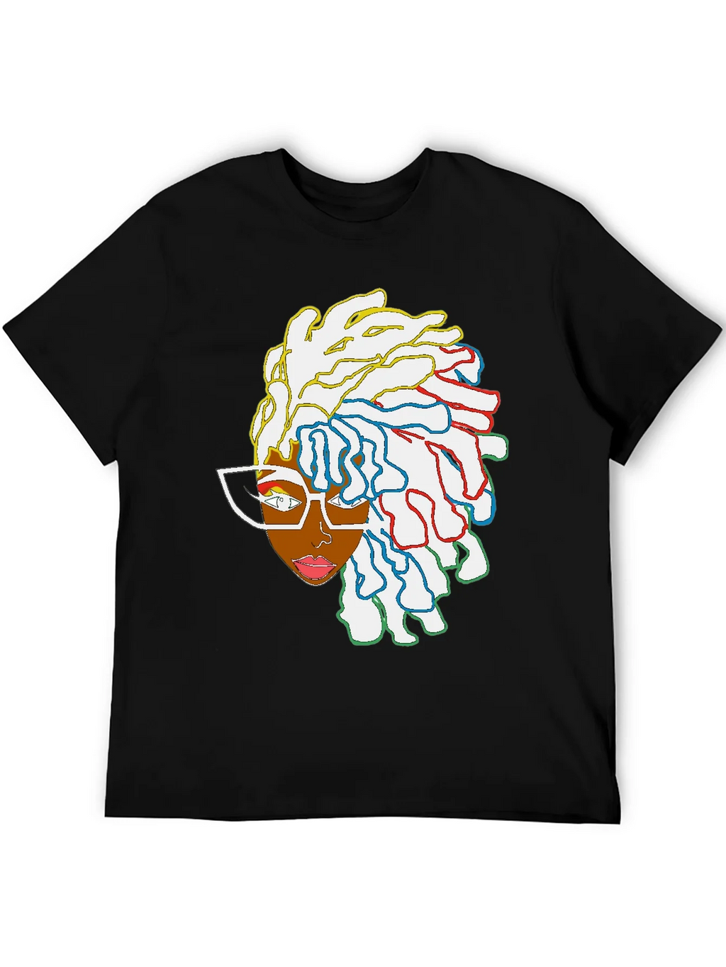 Cool Graphic Tee - Abstract Afro Art product image 8