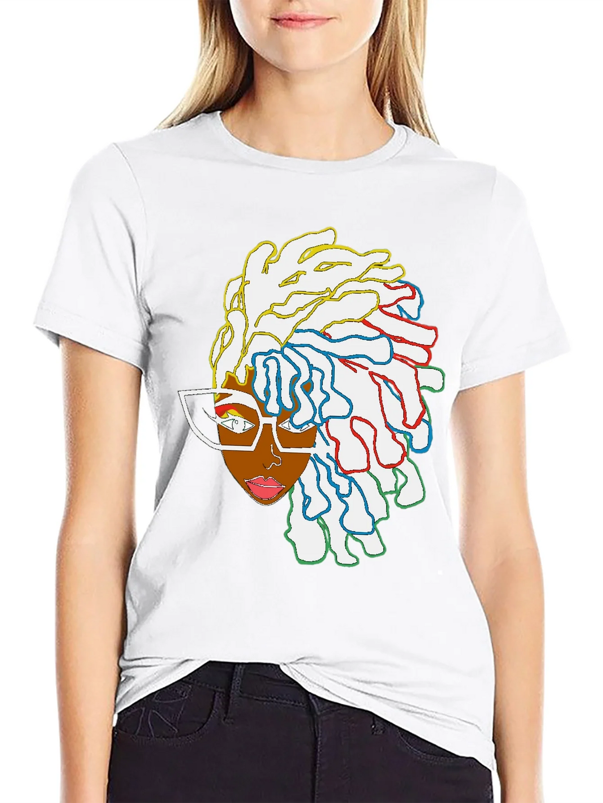 Cool Graphic Tee - Abstract Afro Art product image 11