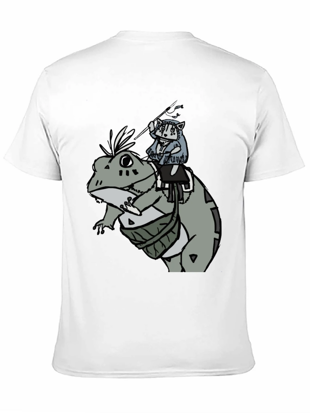 Frog Rider Graphic Tee - Black Cotton T-Shirt product image 2