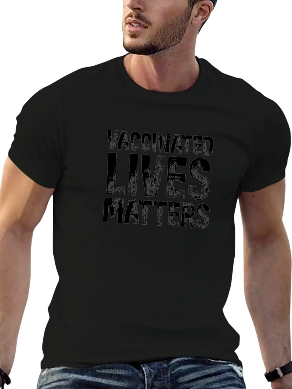 Vaccinated Lives Matters Graphic Tee product image 9