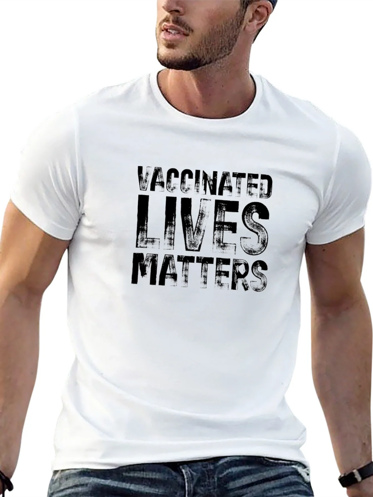 Vaccinated Lives Matters Graphic Tee product image 4