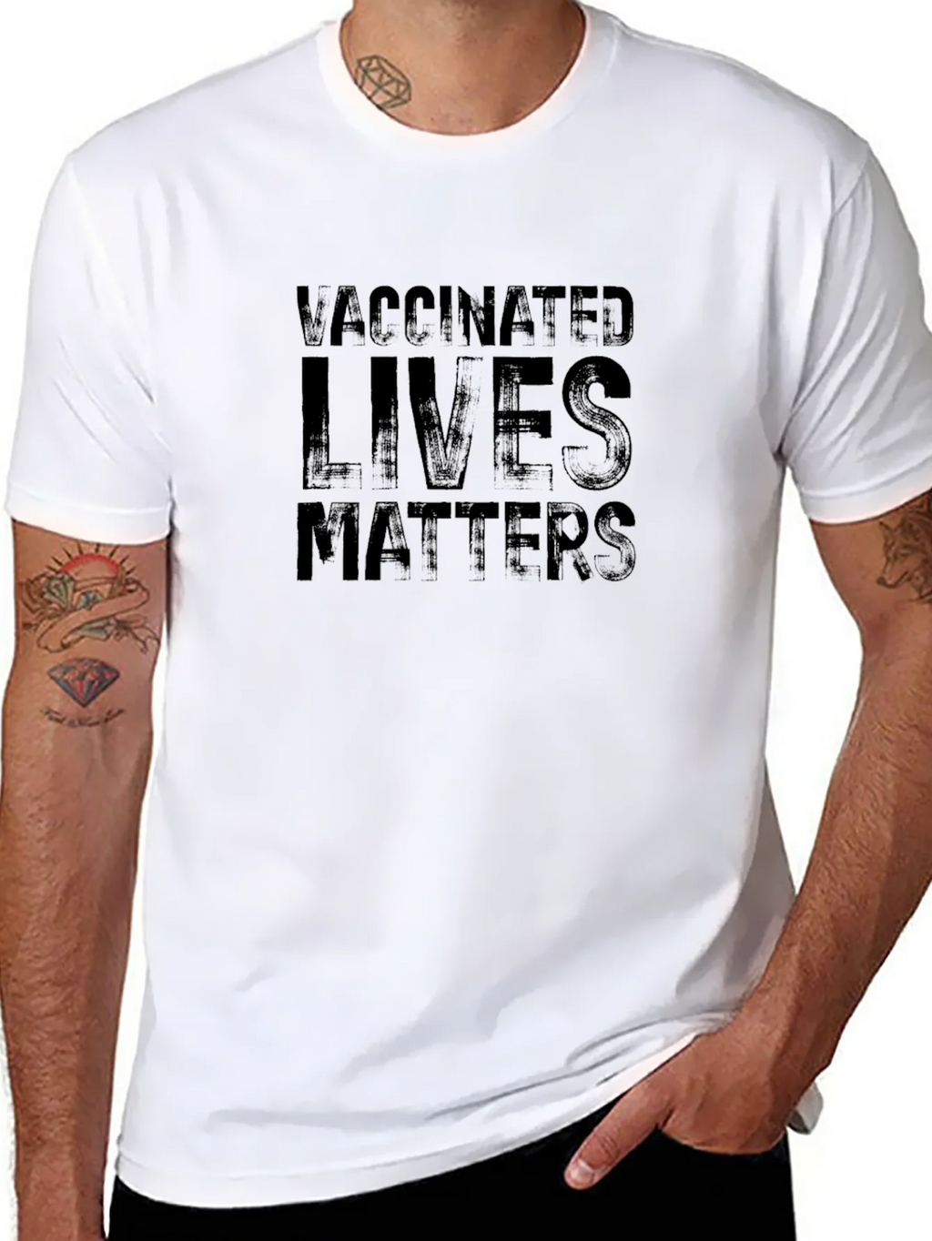 Vaccinated Lives Matters Graphic Tee product image 10