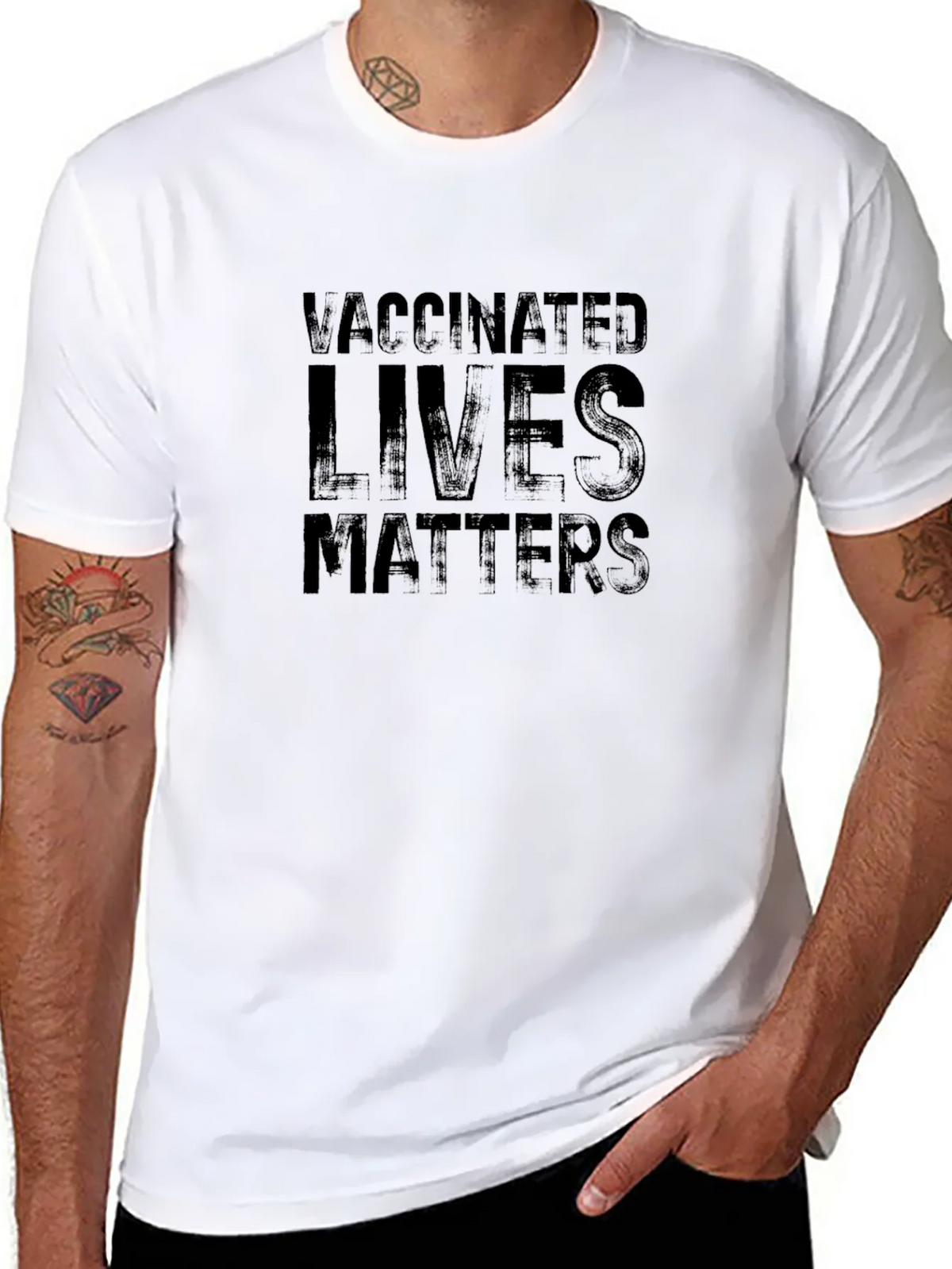 Vaccinated Lives Matters Graphic Tee product image 10