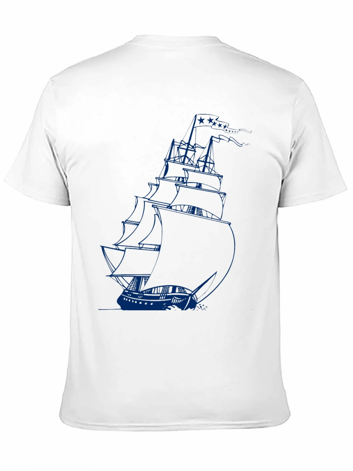 Nautical Sailboat Graphic Tee - Black product image 2
