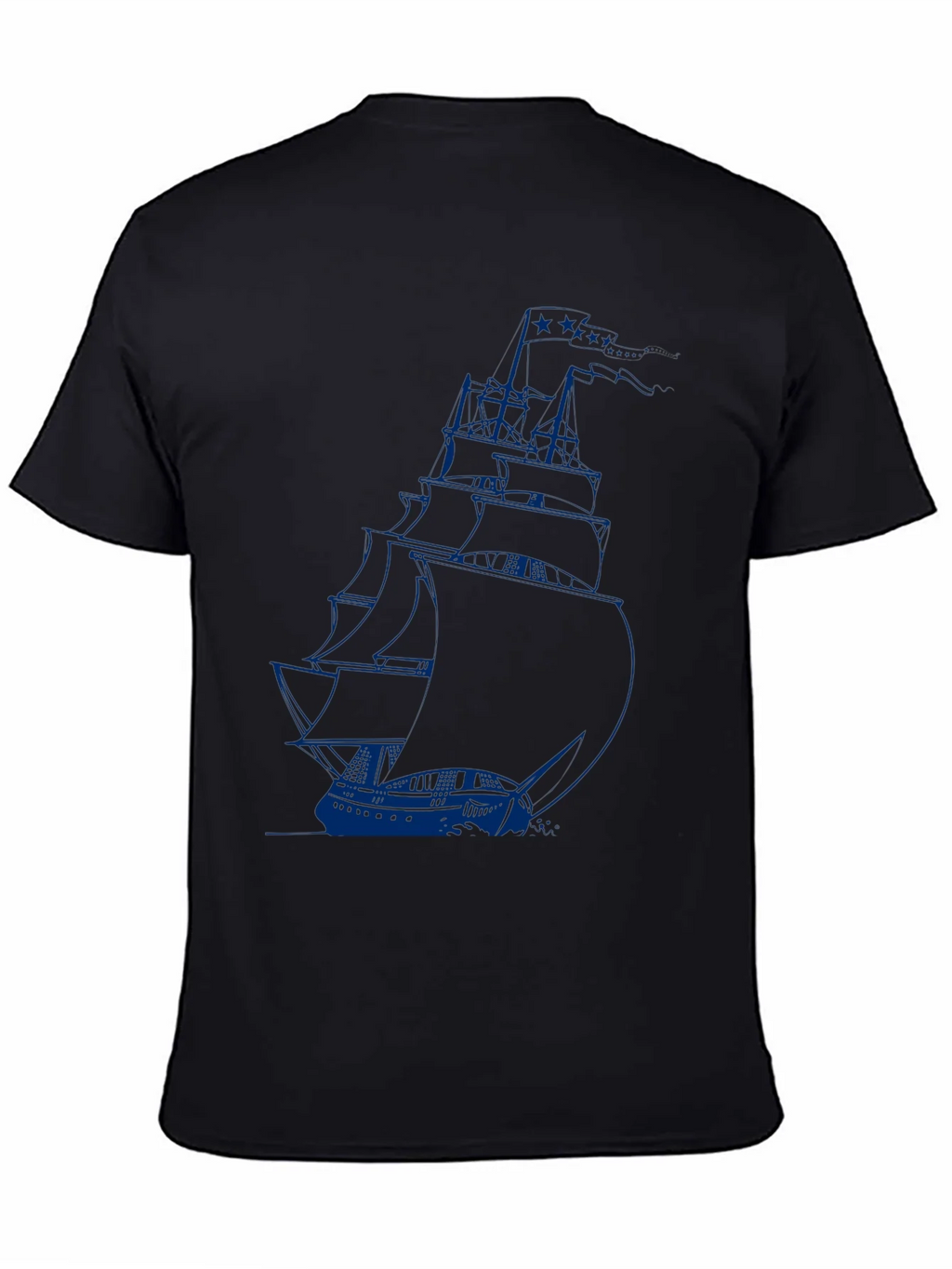 Nautical Sailboat Graphic Tee - Black product image 7