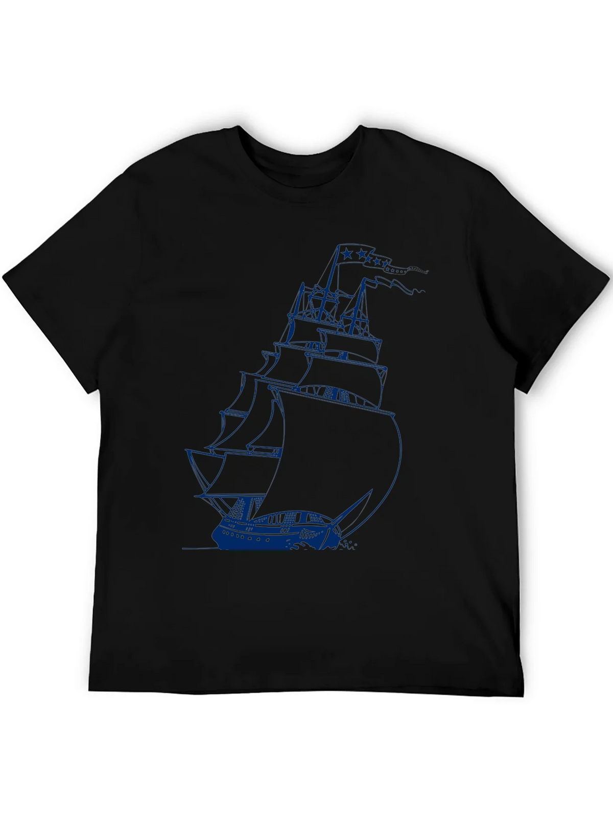 Nautical Sailboat Graphic Tee - Black product image 8