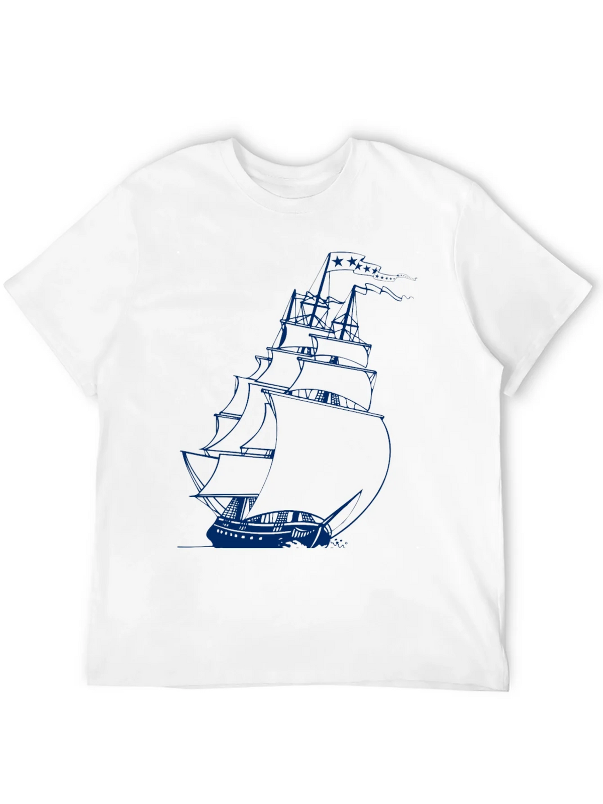 Nautical Sailboat Graphic Tee - Black product image 3