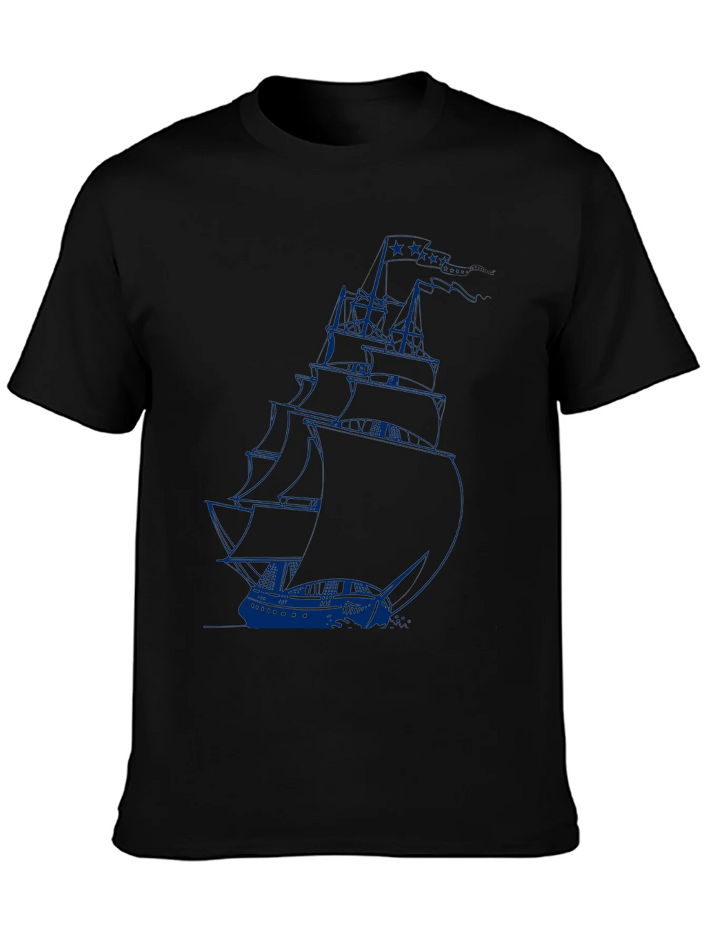 Nautical Sailboat Graphic Tee - Black product image 6