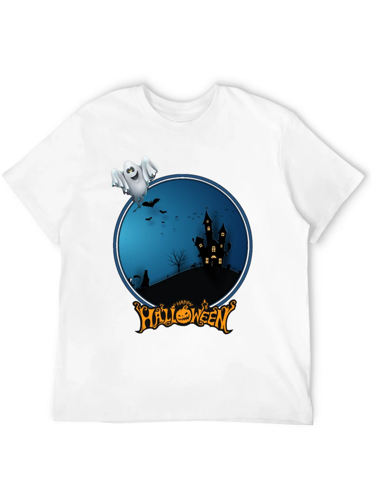Happy Halloween Ghost Graphic Tee product image 3