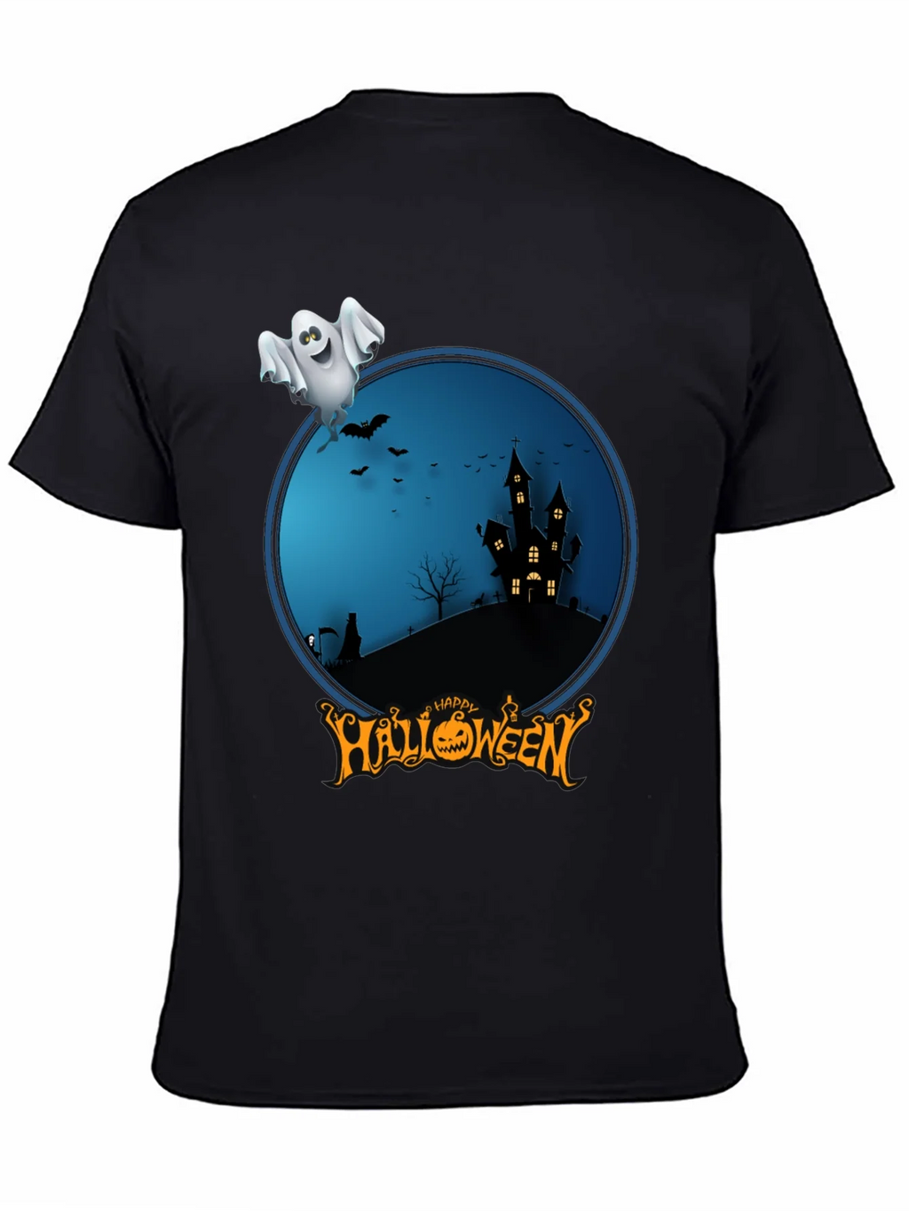 Happy Halloween Ghost Graphic Tee product image 7
