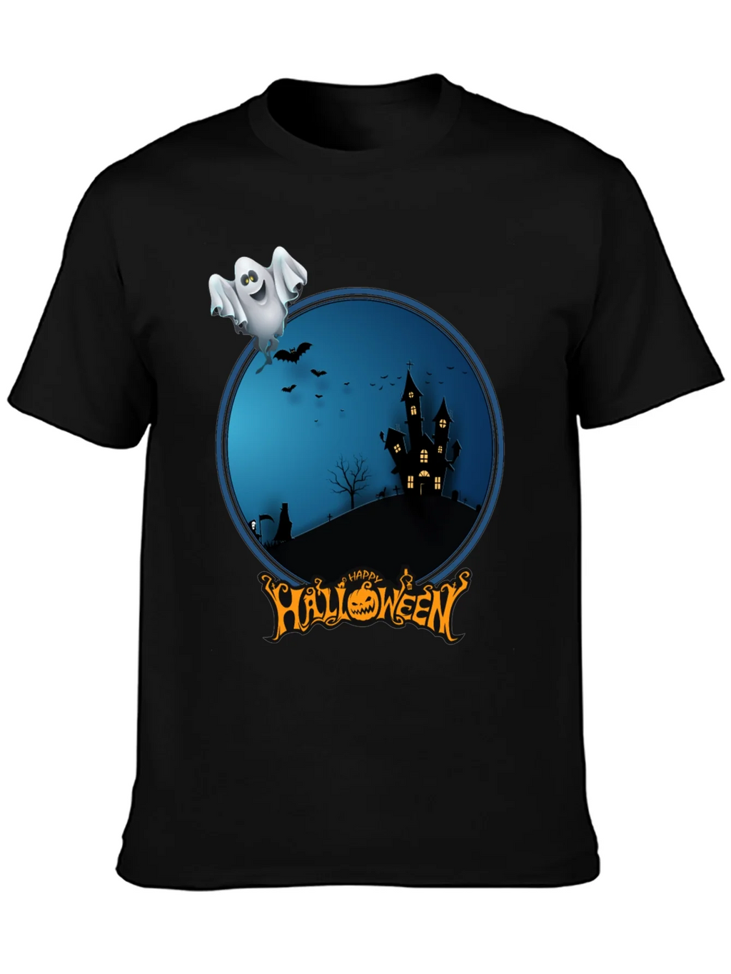 Happy Halloween Ghost Graphic Tee product image 6
