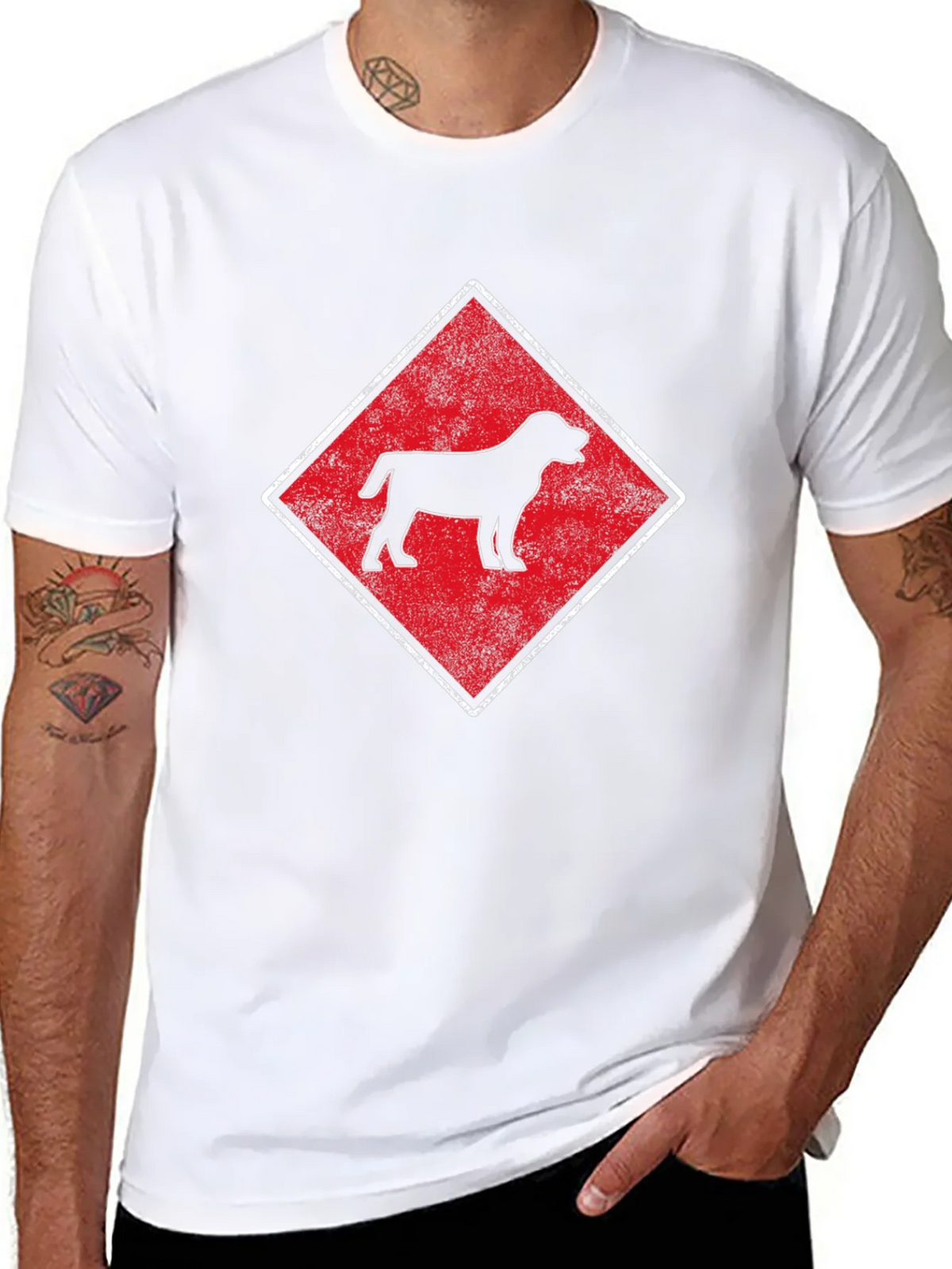 Dog Breed Diamond T-Shirt - Black product image 10