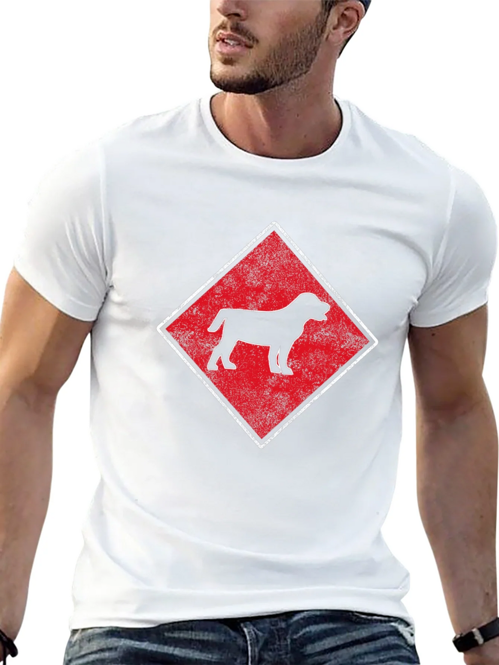 Dog Breed Diamond T-Shirt - Black product image 4
