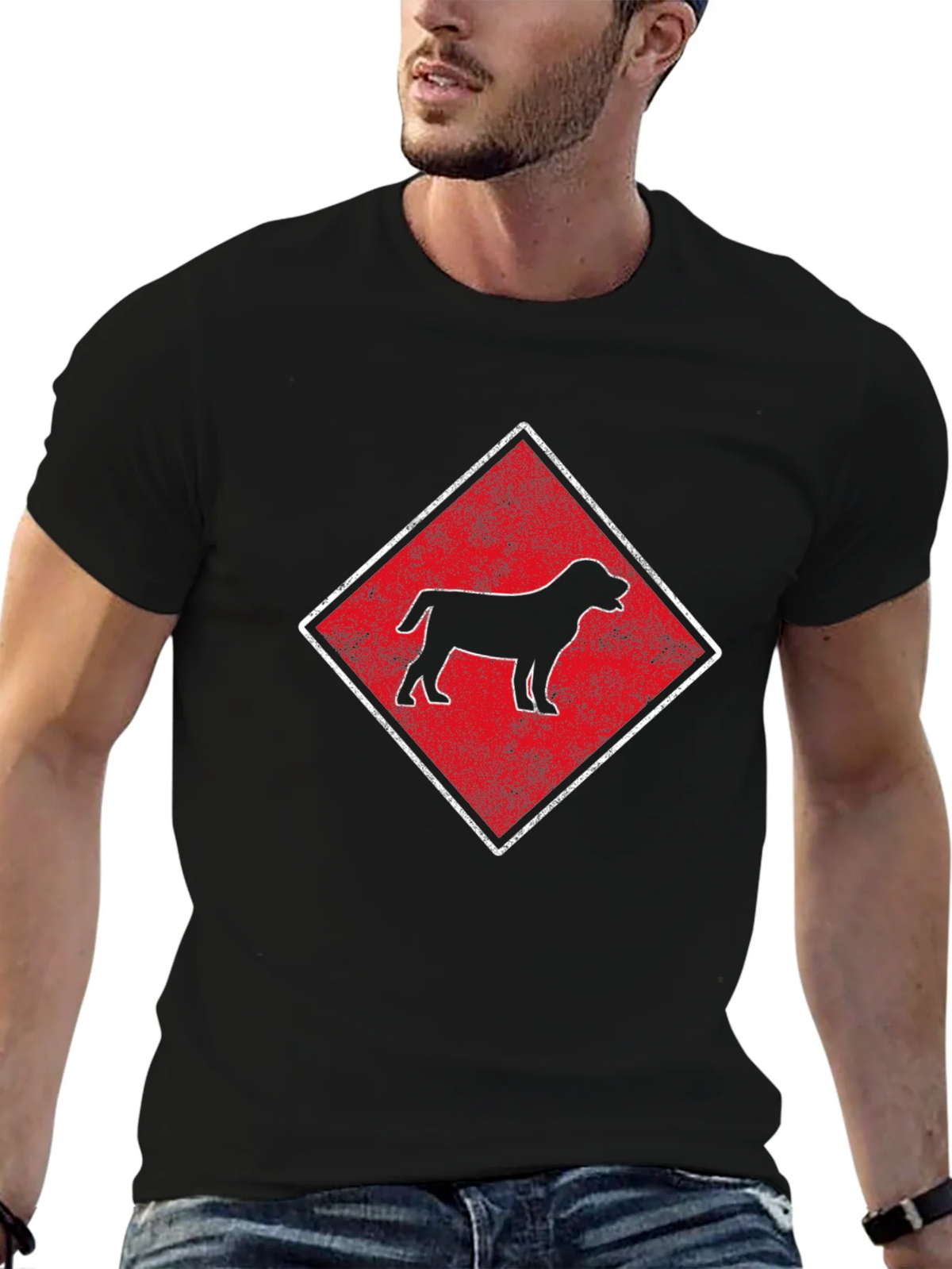 Dog Breed Diamond T-Shirt - Black product image 9
