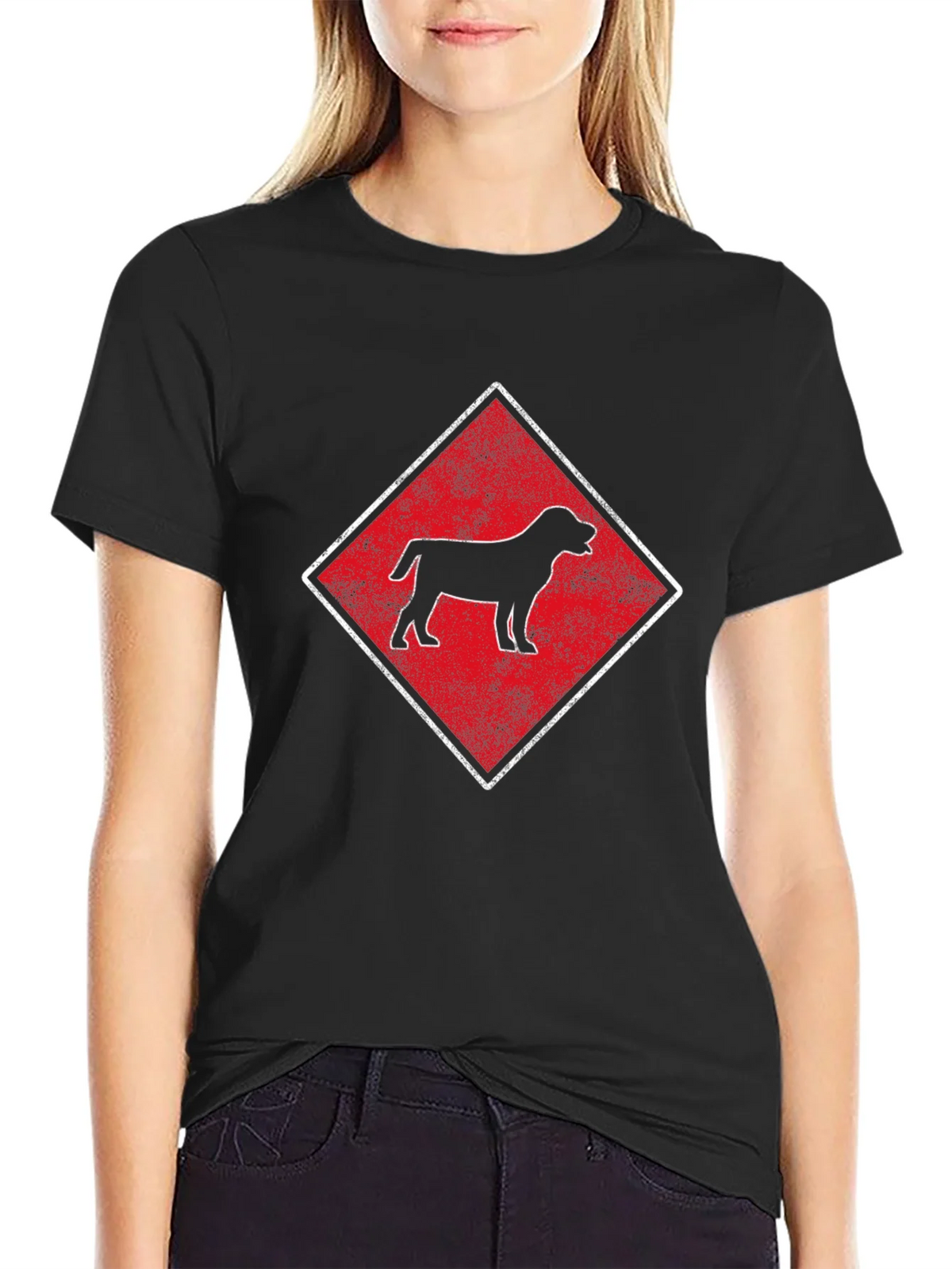 Dog Breed Diamond T-Shirt - Black product image 5