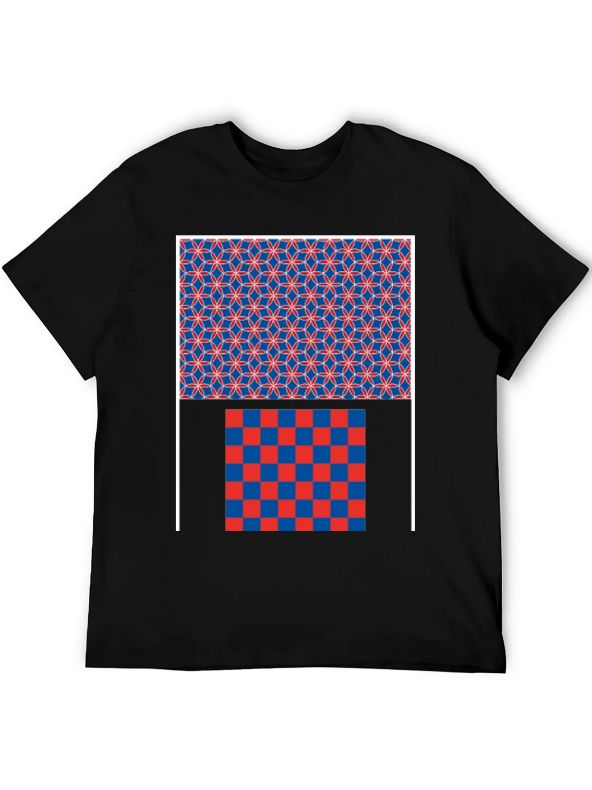 Geometric Pattern Graphic Print Black T-Shirt product image 8