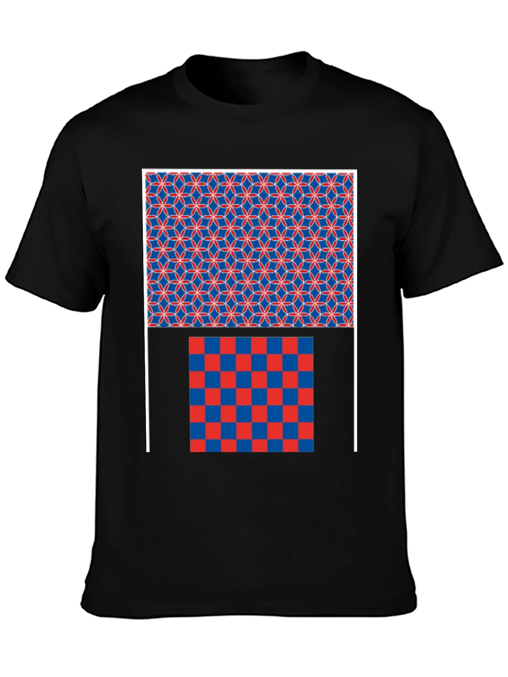 Geometric Pattern Graphic Print Black T-Shirt product image 6