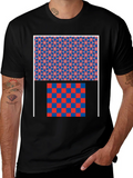 Geometric Pattern Graphic Print Black T-Shirt product image 1