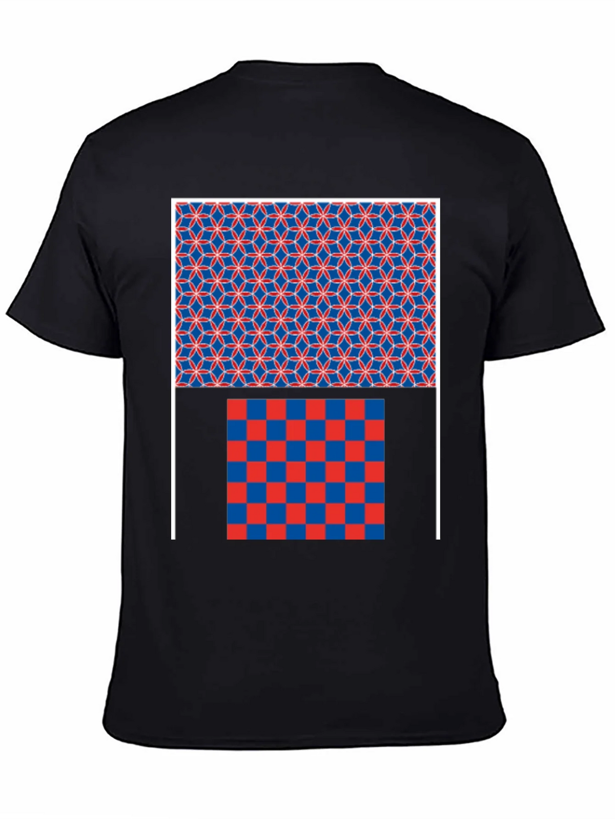 Geometric Pattern Graphic Print Black T-Shirt product image 7
