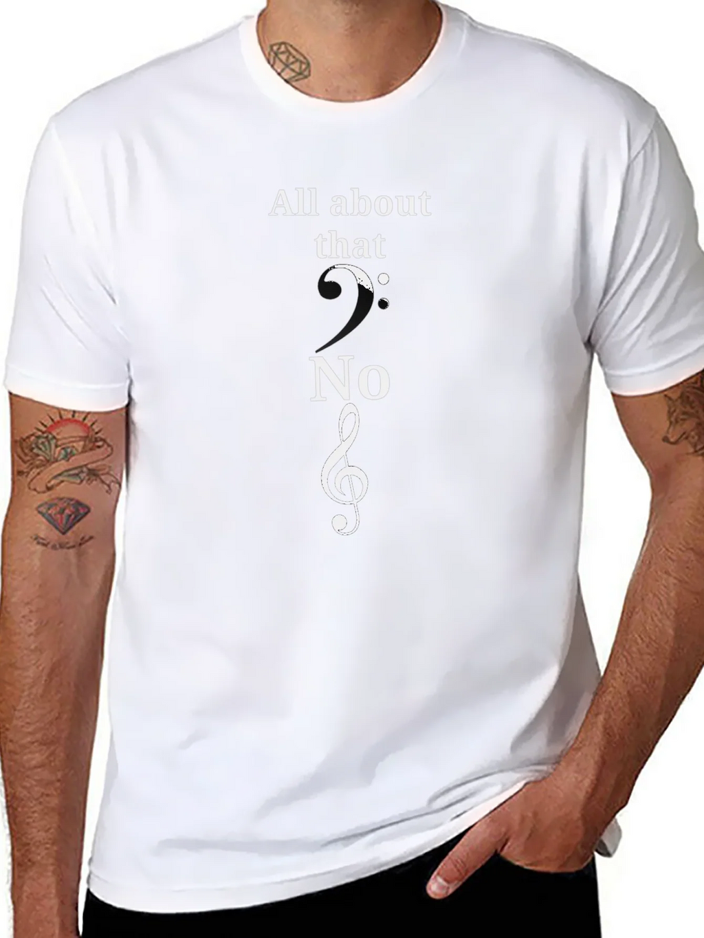 All About That Treble Clef Music T-Shirt product image 1