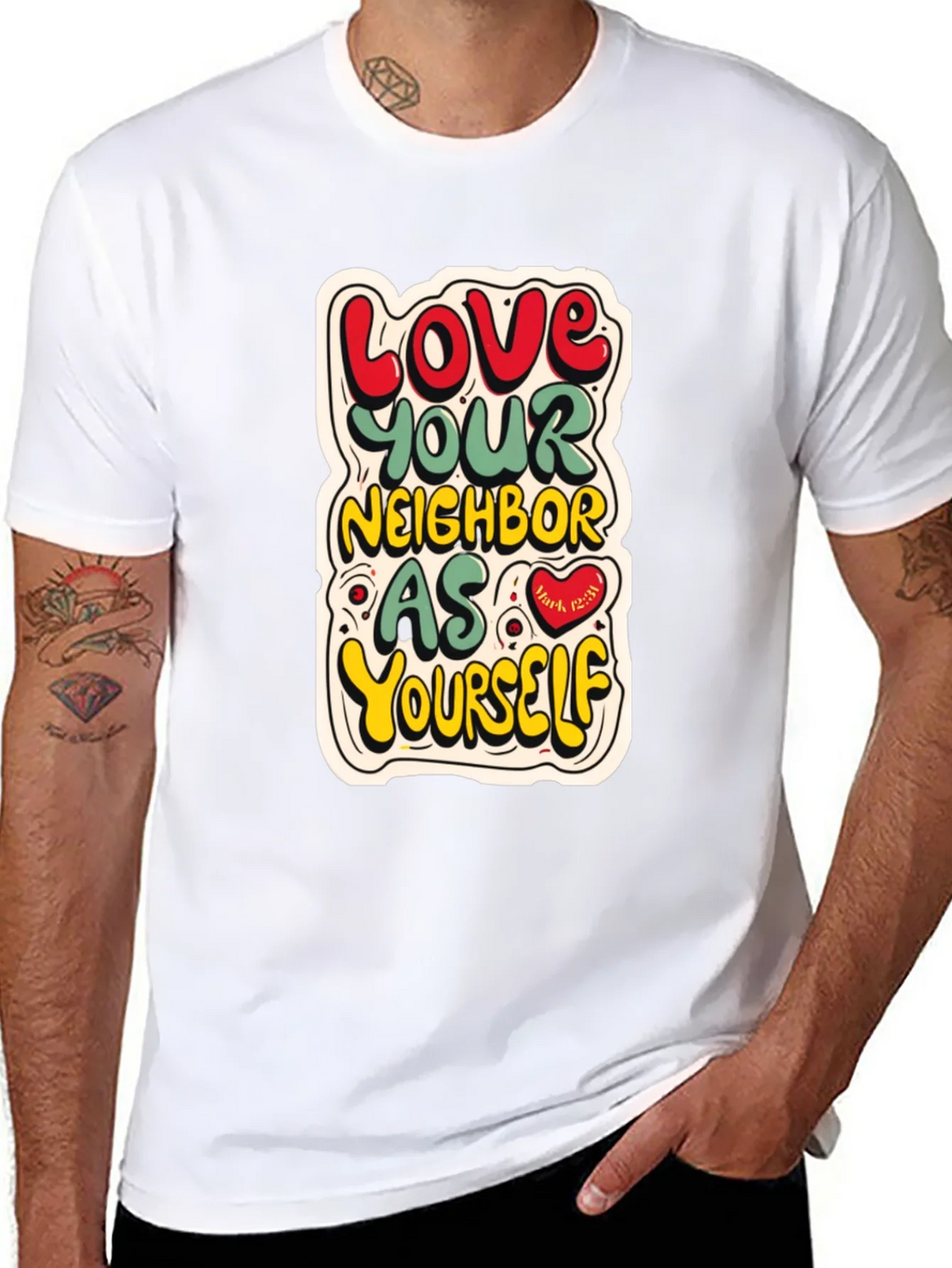 Love Your Neighbor T-Shirt product image 10