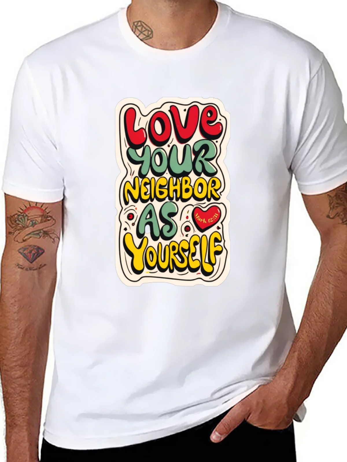 Love Your Neighbor T-Shirt product image 10