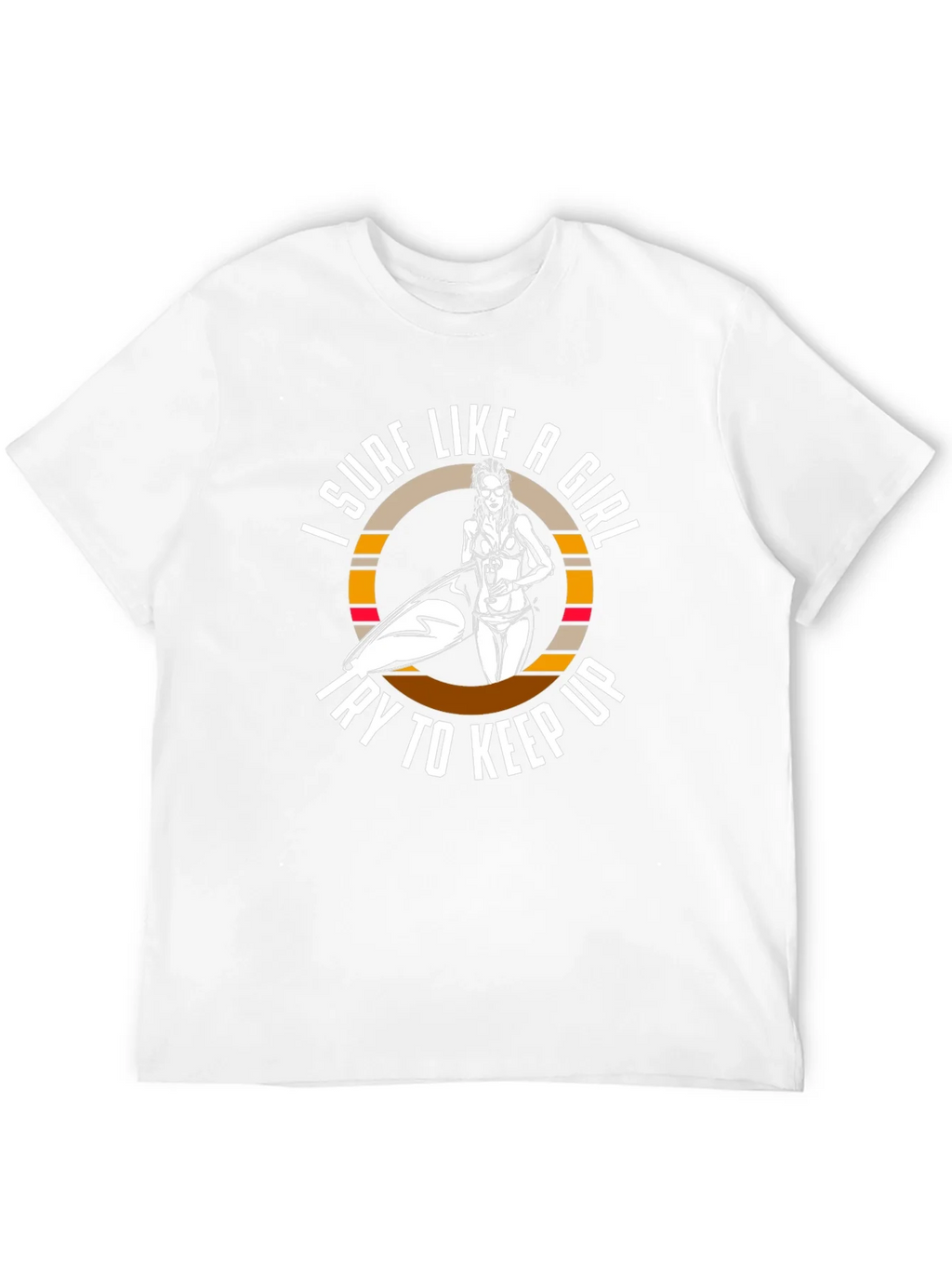 Surf Like A Girl T-Shirt - Black product image 3