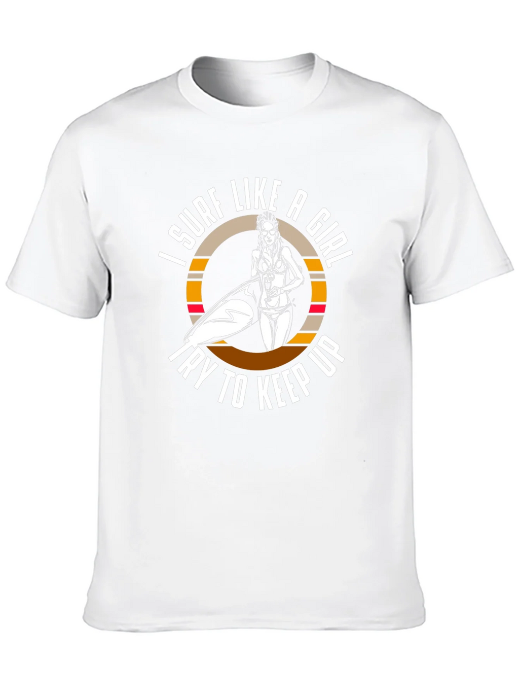 Surf Like A Girl T-Shirt - Black product image 12