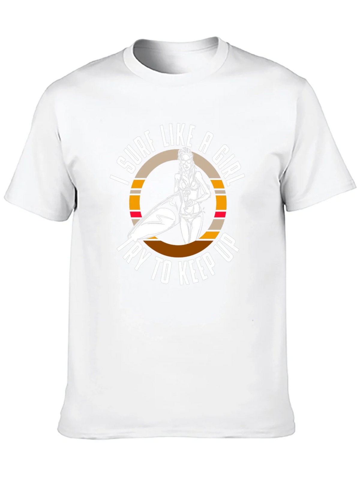 Surf Like A Girl T-Shirt - Black product image 12