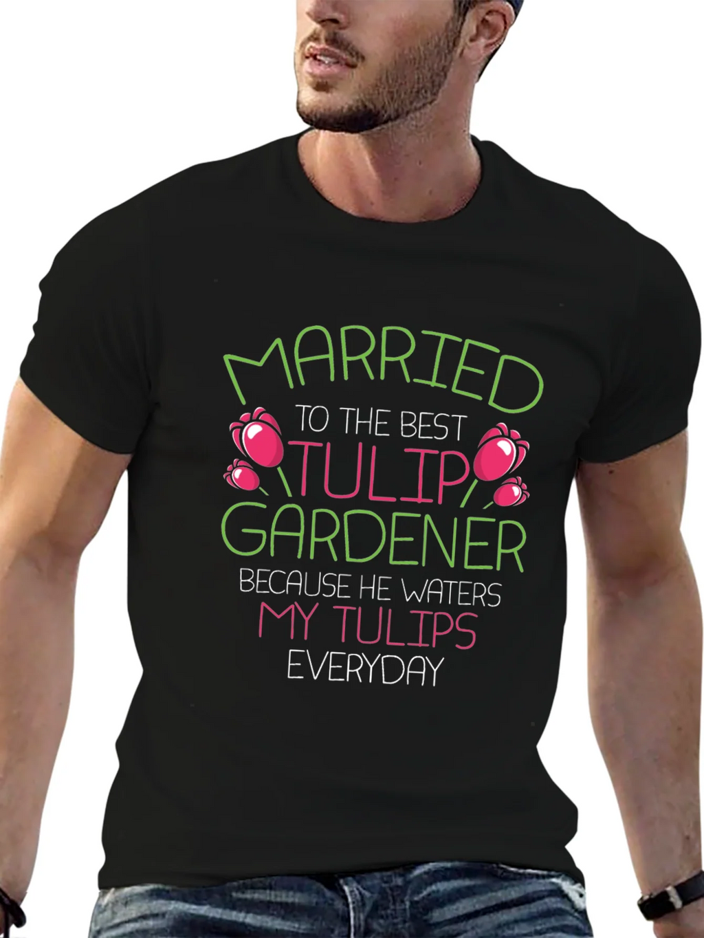 Married to the Best Tulip Gardener T-Shirt product image 9
