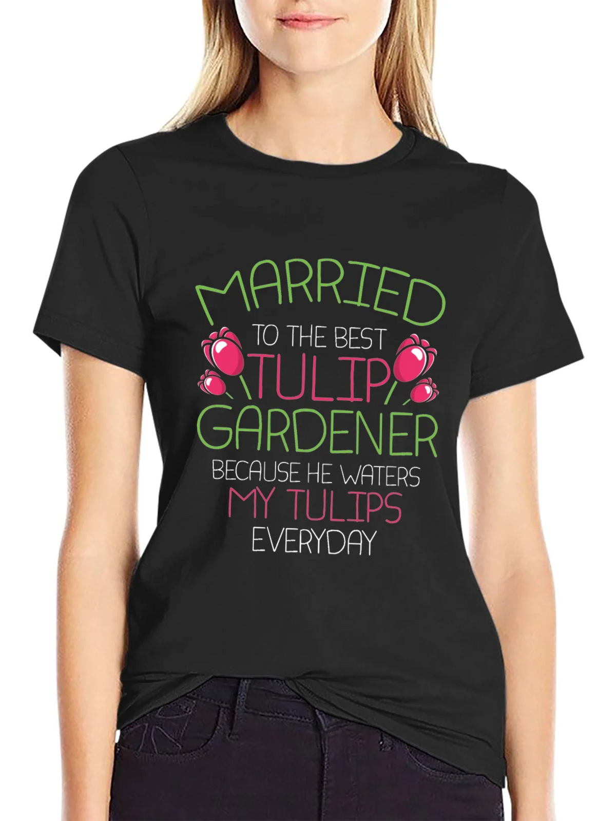 Married to the Best Tulip Gardener T-Shirt product image 5